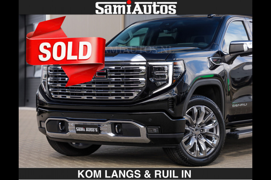 GMC Sierra DENALI | All-In Prijs | 6,2 V8 Full Option €79950,- excl | De Meest Luxe Pick-Up in zijn Klasse | Comfortabele Dubbele Cabine met Royale 5 Zitplaatsen | BPM vrij | Nu Leverbaar uit Voorraad | Voorraad Nr 2232 | De specialist in Amerikaanse pick‑ups in Nederland en Europa.