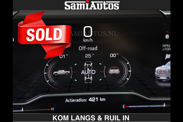 GMC Sierra DENALI | All-In Prijs | 6,2 V8 Full Option €79950,- excl | De Meest Luxe Pick-Up in zijn Klasse | Comfortabele Dubbele Cabine met Royale 5 Zitplaatsen | BPM vrij | Nu Leverbaar uit Voorraad | Voorraad Nr 2232 | De specialist in Amerikaanse pick‑ups in Nederland en Europa.