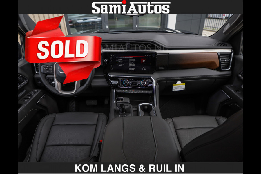 GMC Sierra DENALI | All-In Prijs | 6,2 V8 Full Option €79950,- excl | De Meest Luxe Pick-Up in zijn Klasse | Comfortabele Dubbele Cabine met Royale 5 Zitplaatsen | BPM vrij | Nu Leverbaar uit Voorraad | Voorraad Nr 2232 | De specialist in Amerikaanse pick‑ups in Nederland en Europa.