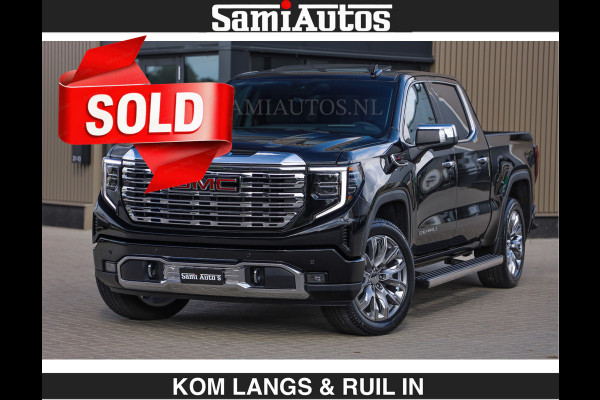 GMC Sierra DENALI | All-In Prijs | 6,2 V8 Full Option €79950,- excl | De Meest Luxe Pick-Up in zijn Klasse | Comfortabele Dubbele Cabine met Royale 5 Zitplaatsen | BPM vrij | Nu Leverbaar uit Voorraad | Voorraad Nr 2232 | De specialist in Amerikaanse pick‑ups in Nederland en Europa.