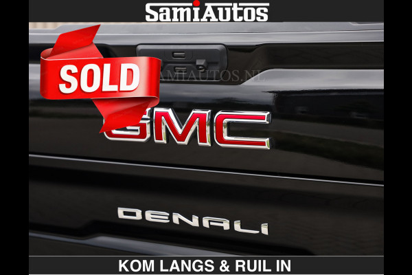 GMC Sierra DENALI | All-In Prijs | 6,2 V8 Full Option €79950,- excl | De Meest Luxe Pick-Up in zijn Klasse | Comfortabele Dubbele Cabine met Royale 5 Zitplaatsen | BPM vrij | Nu Leverbaar uit Voorraad | Voorraad Nr 2232 | De specialist in Amerikaanse pick‑ups in Nederland en Europa.