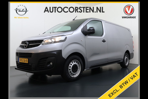 Opel Vivaro 2.0CDTI 145PK L3H1 3-Persoons Trekhaak 360°Camera Airco Navi Apple Carplay Android Auto Bluetooth Regen-Lichtsensor Cruise Control Betonplex Vloer Lat om lat betimmering Schuifdeur 2.500KG Trekgewicht Origineel Nederlandse Auto