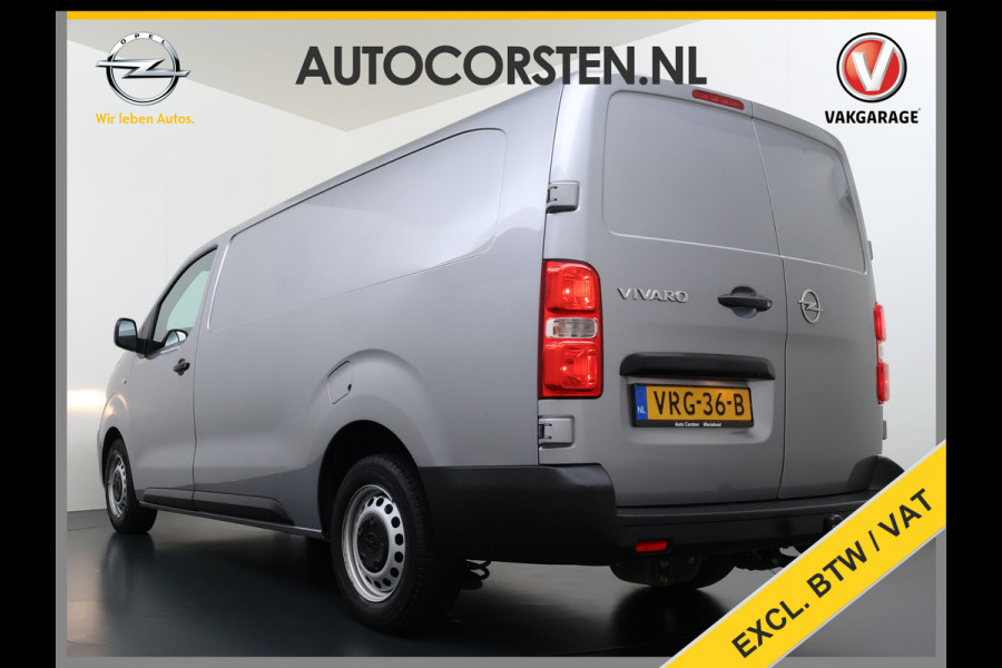 Opel Vivaro 2.0CDTI 145PK L3H1 3-Persoons Trekhaak 360°Camera Airco Navi Apple Carplay Android Auto Bluetooth Regen-Lichtsensor Cruise Control Betonplex Vloer Lat om lat betimmering Schuifdeur 2.500KG Trekgewicht Origineel Nederlandse Auto