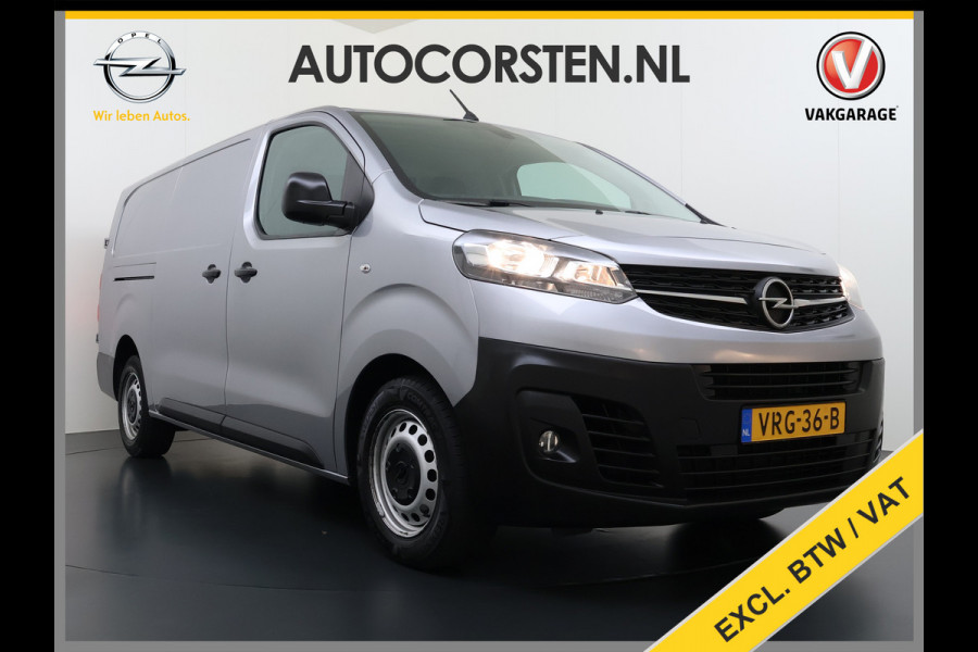 Opel Vivaro 2.0CDTI 145PK L3H1 3-Persoons Trekhaak 360°Camera Airco Navi Apple Carplay Android Auto Bluetooth Regen-Lichtsensor Cruise Control Betonplex Vloer Lat om lat betimmering Schuifdeur 2.500KG Trekgewicht Origineel Nederlandse Auto