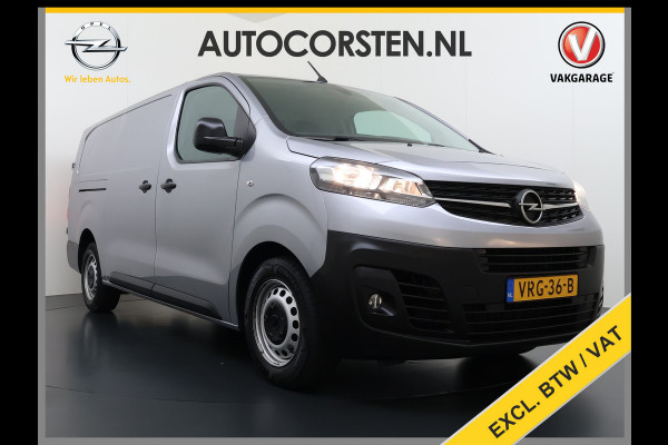Opel Vivaro 2.0CDTI 145PK L3H1 3-Persoons Trekhaak 360°Camera Airco Navi Apple Carplay Android Auto Bluetooth Regen-Lichtsensor Cruise Control Betonplex Vloer Lat om lat betimmering Schuifdeur 2.500KG Trekgewicht Origineel Nederlandse Auto