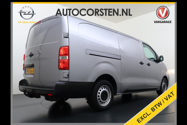 Opel Vivaro 2.0CDTI 145PK L3H1 3-Persoons Trekhaak 360°Camera Airco Navi Apple Carplay Android Auto Bluetooth Regen-Lichtsensor Cruise Control Betonplex Vloer Lat om lat betimmering Schuifdeur 2.500KG Trekgewicht Origineel Nederlandse Auto
