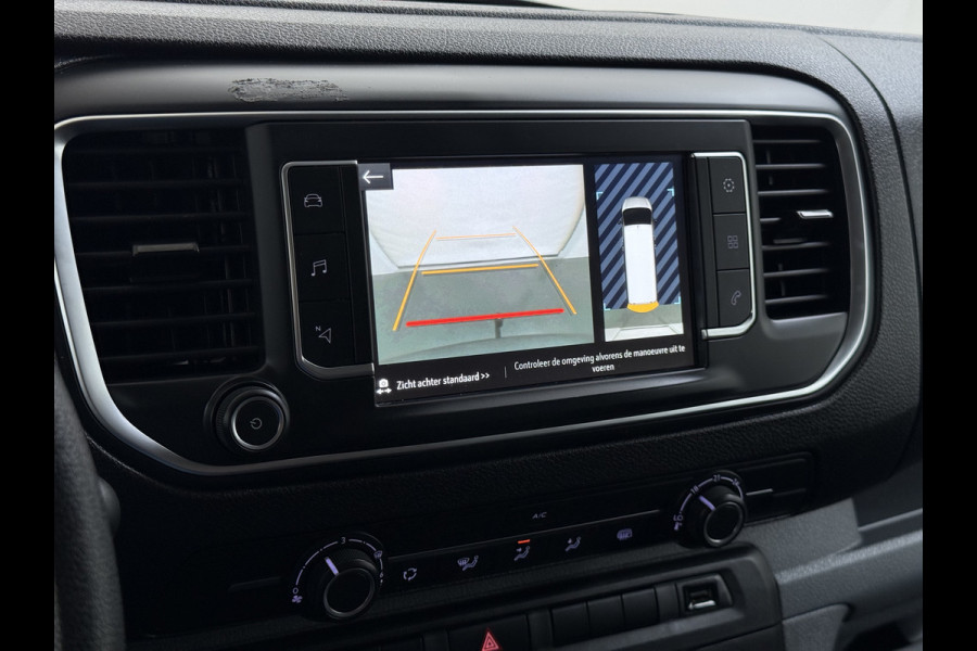Opel Vivaro 2.0CDTI 145PK L3H1 3-Persoons Trekhaak 360°Camera Airco Navi Apple Carplay Android Auto Bluetooth Regen-Lichtsensor Cruise Control Betonplex Vloer Lat om lat betimmering Schuifdeur 2.500KG Trekgewicht Origineel Nederlandse Auto