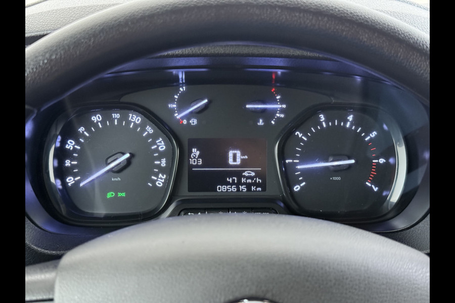 Opel Vivaro 2.0CDTI 145PK L3H1 3-Persoons Trekhaak 360°Camera Airco Navi Apple Carplay Android Auto Bluetooth Regen-Lichtsensor Cruise Control Betonplex Vloer Lat om lat betimmering Schuifdeur 2.500KG Trekgewicht Origineel Nederlandse Auto