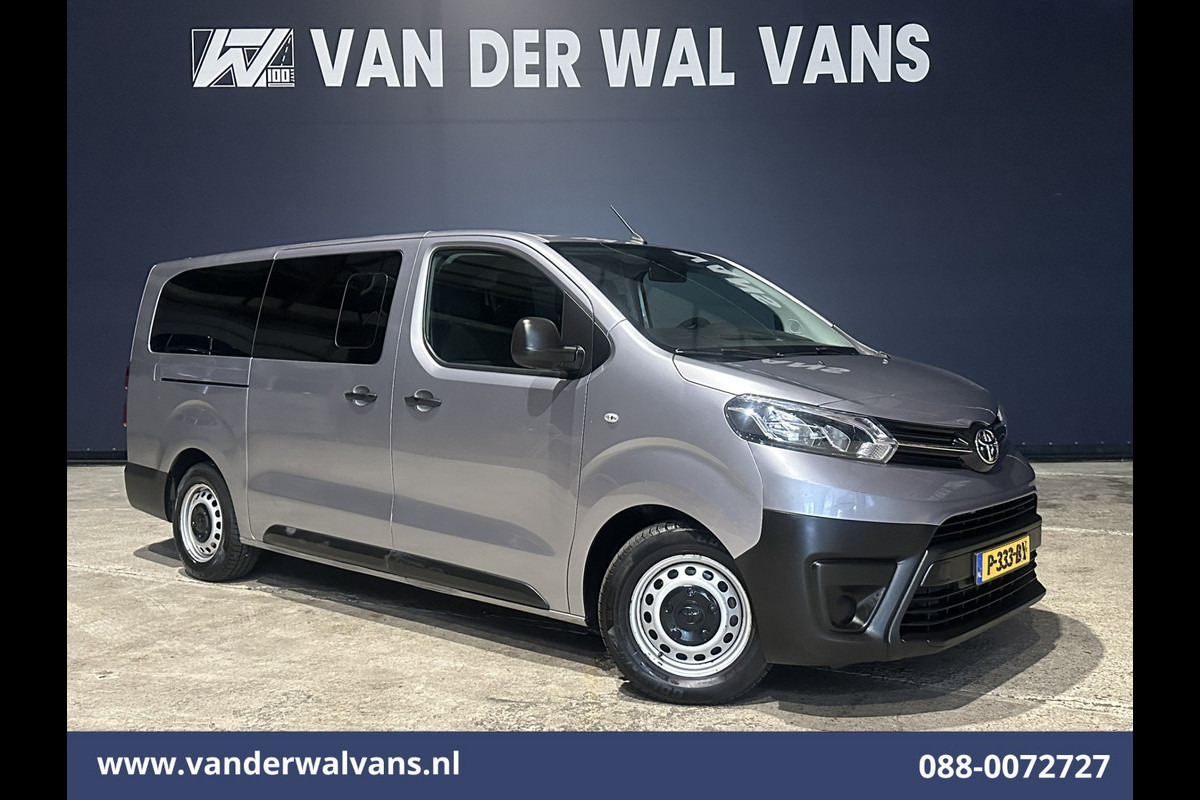 Toyota Proace Shuttle 1.5 D-4D 120pk L3H1 Personenbus 9 Zitplaatsen Euro6 Airco | Navigatie | Apple Carplay | Cruisecontrol Android Auto, Trekhaak, Parkeersensoren, Achterklep