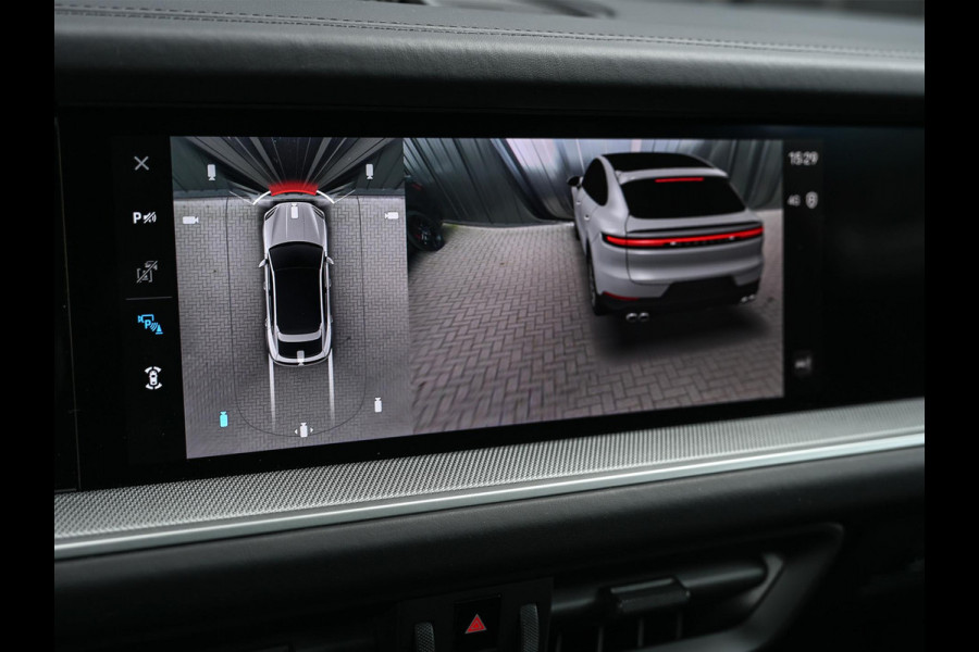 Porsche Cayenne Coupé 3.0 E-Hybrid Black Edition | Sport Chrono | Panoramadak | Bose | HUD | 360 Camera | Stoelventilatie | 18 Wegs Memory | Luchtvering | Soft Close | Ambiance Interieur | Adaptive Cruise | Stuurverwarming | Passagiers Display |