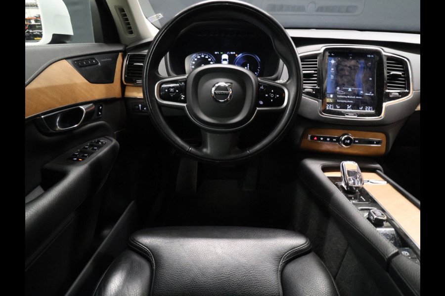 Volvo XC90 2.0 T8 Recharge AWD Inscription Expression [SCHUIFKANTELDAK, HARMAN/KARDON, ADAPTIVE CRUISE, APPLE CARPLAY, ANDROID, 7-PERSOONS, VOL LEDER, STOELVERWARMING, STUURVERWARMING, 360º CAMERA, KEYLESS, LED, PDC V+A, GROOT NAVIGATIE, DIGITAL
