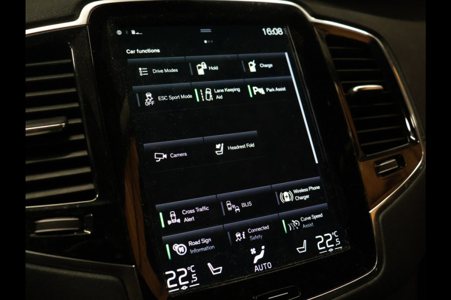 Volvo XC90 2.0 T8 Recharge AWD Inscription Expression [SCHUIFKANTELDAK, HARMAN/KARDON, ADAPTIVE CRUISE, APPLE CARPLAY, ANDROID, 7-PERSOONS, VOL LEDER, STOELVERWARMING, STUURVERWARMING, 360º CAMERA, KEYLESS, LED, PDC V+A, GROOT NAVIGATIE, DIGITAL