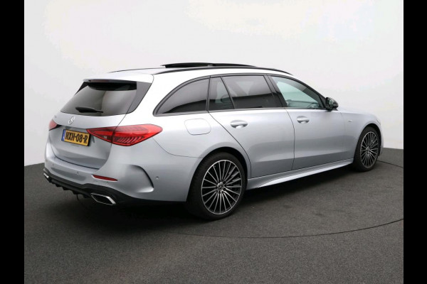 Mercedes-Benz C-Klasse Estate 300 e Business Solution AMG AMG Line | Night Pakket | Panorama Schuif-Kanteldak | Distronic | Parkeerpakket met 360°-camera | Sfeerverlichting. Inclusief 24 maanden Mercedes-Benz Certified garantie voor Europa.