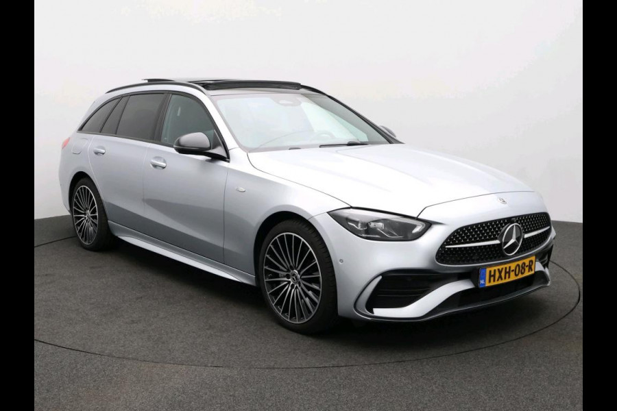 Mercedes-Benz C-Klasse Estate 300 e Business Solution AMG AMG Line | Night Pakket | Panorama Schuif-Kanteldak | Distronic | Parkeerpakket met 360°-camera | Sfeerverlichting. Inclusief 24 maanden Mercedes-Benz Certified garantie voor Europa.