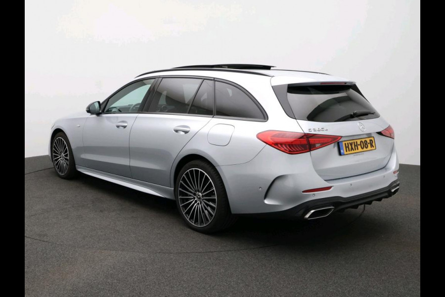 Mercedes-Benz C-Klasse Estate 300 e Business Solution AMG AMG Line | Night Pakket | Panorama Schuif-Kanteldak | Distronic | Parkeerpakket met 360°-camera | Sfeerverlichting. Inclusief 24 maanden Mercedes-Benz Certified garantie voor Europa.