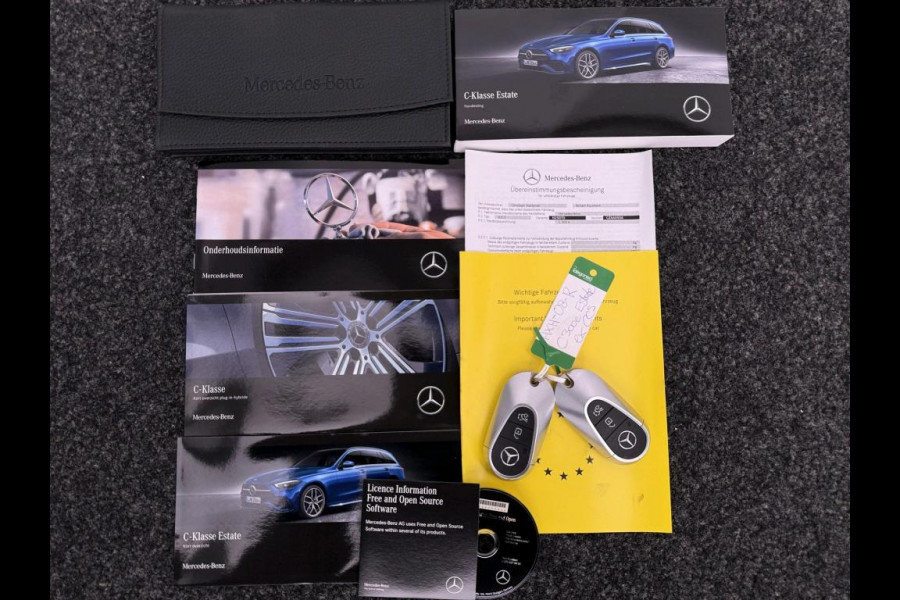 Mercedes-Benz C-Klasse Estate 300 e Business Solution AMG AMG Line | Night Pakket | Panorama Schuif-Kanteldak | Distronic | Parkeerpakket met 360°-camera | Sfeerverlichting. Inclusief 24 maanden Mercedes-Benz Certified garantie voor Europa.