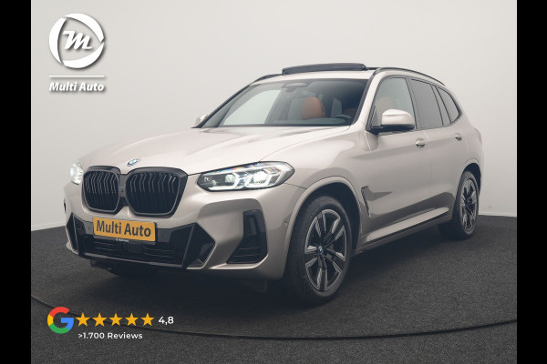 BMW iX3 M Sport 80 kWh 286pk Dealer O.H | Panodak | Adaptive Cruise | Camera | Lederen Sportstoelen Memory & Verwarmd | Sfeerverlichting | Blis | Apple Carplay | Navigatie | DAB | 19"L.M