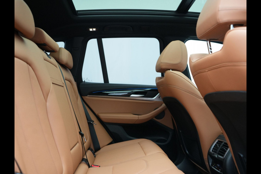 BMW iX3 M Sport 80 kWh 286pk Dealer O.H | Panodak | Adaptive Cruise | Camera | Lederen Sportstoelen Memory & Verwarmd | Sfeerverlichting | Blis | Apple Carplay | Navigatie | DAB | 19"L.M
