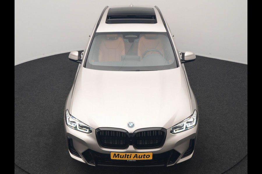 BMW iX3 M Sport 80 kWh 286pk Dealer O.H | Panodak | Adaptive Cruise | Camera | Lederen Sportstoelen Memory & Verwarmd | Sfeerverlichting | Blis | Apple Carplay | Navigatie | DAB | 19"L.M
