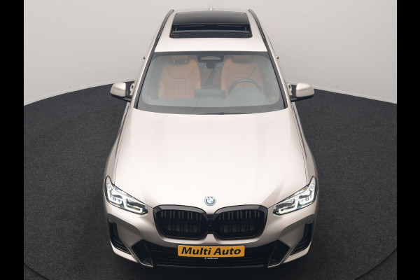 BMW iX3 M Sport 80 kWh 286pk Dealer O.H | Panodak | Adaptive Cruise | Camera | Lederen Sportstoelen Memory & Verwarmd | Sfeerverlichting | Blis | Apple Carplay | Navigatie | DAB | 19"L.M