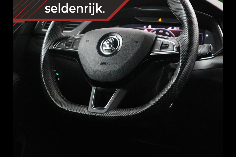 Škoda Superb Combi 1.5 TSI ACT Sportline Business | Leder/alcantara | Memory | Stoelverwarming | Virtueel dashboard | Park assist | Carplay | Navigatie | Climate control | Sfeerverlichting | Elektrische achterklep