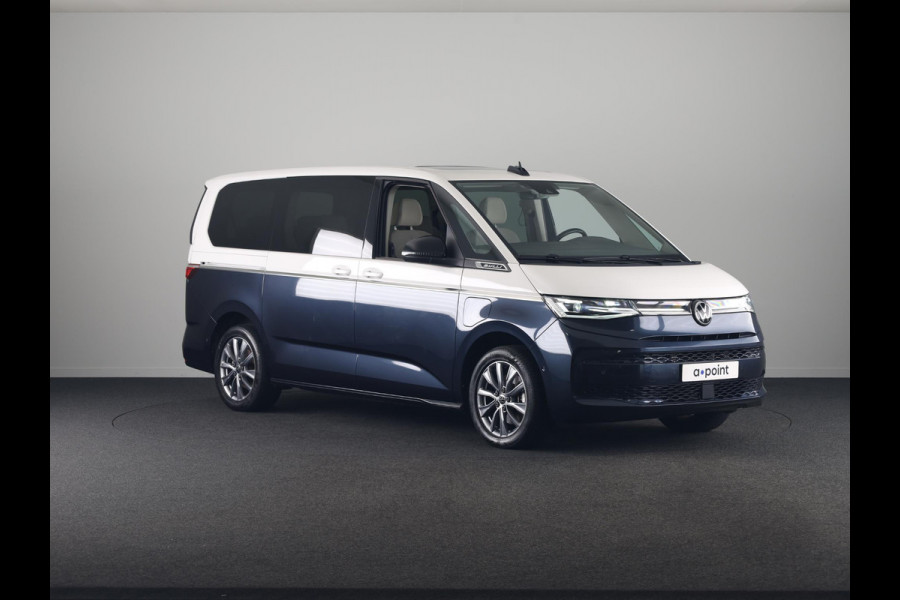 Volkswagen Multivan 1.5 eHybrid L2 Bulli Edition 4Motion 245 pk Automaat (DSG) | Verlengde garantie | Navigatie | Panoramadak | Parkeersensoren (Park assist) | Achteruitrijcamera | Matrix LED koplampen |