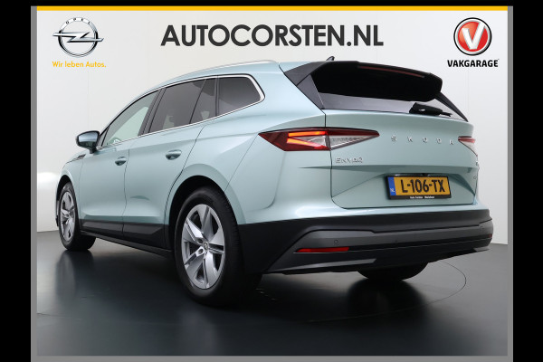Škoda ENYAQ iV 204PK 80 SOH 92% Camera 3-Zone Ecc Stoel+Stuurverwarming Elek.Achterklep Navi Apple Carplay Android Auto Keyless advanced Pdc Comfort+Klimaat Plus P-Assist Isofix Privacy Glas Lmv DAB Rijstrooksensor 1e Eigenaar Dealeronderhouden