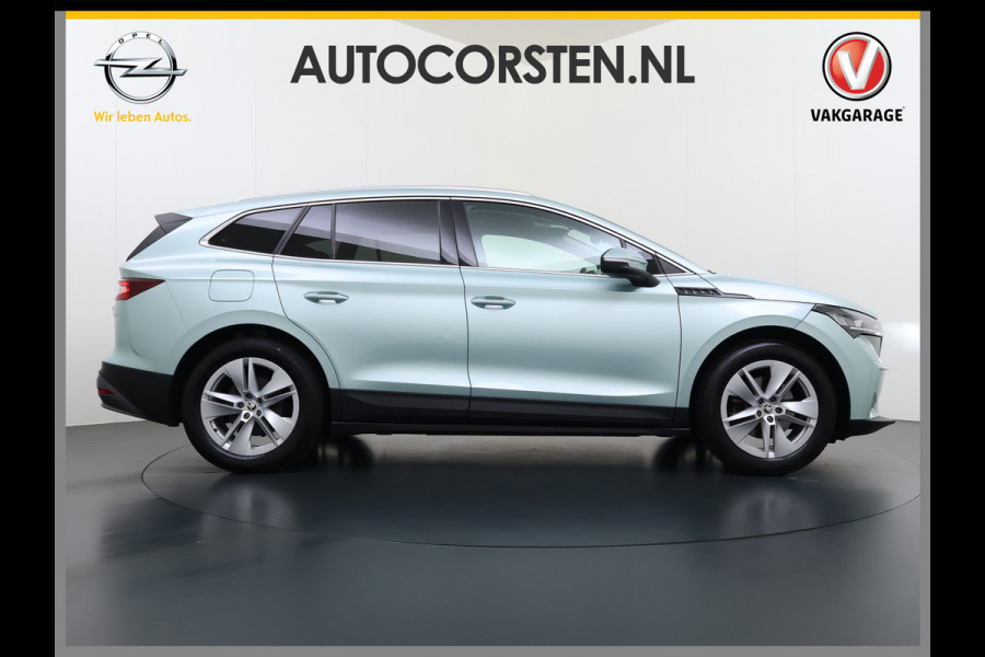 Škoda ENYAQ iV 204PK 80 SOH 92% Camera 3-Zone Ecc Stoel+Stuurverwarming Elek.Achterklep Navi Apple Carplay Android Auto Keyless advanced Pdc Comfort+Klimaat Plus P-Assist Isofix Privacy Glas Lmv DAB Rijstrooksensor 1e Eigenaar Dealeronderhouden