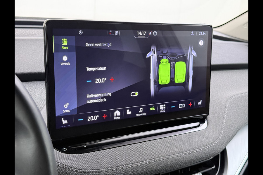 Škoda ENYAQ iV 204PK 80 SOH 92% Camera 3-Zone Ecc Stoel+Stuurverwarming Elek.Achterklep Navi Apple Carplay Android Auto Keyless advanced Pdc Comfort+Klimaat Plus P-Assist Isofix Privacy Glas Lmv DAB Rijstrooksensor 1e Eigenaar Dealeronderhouden