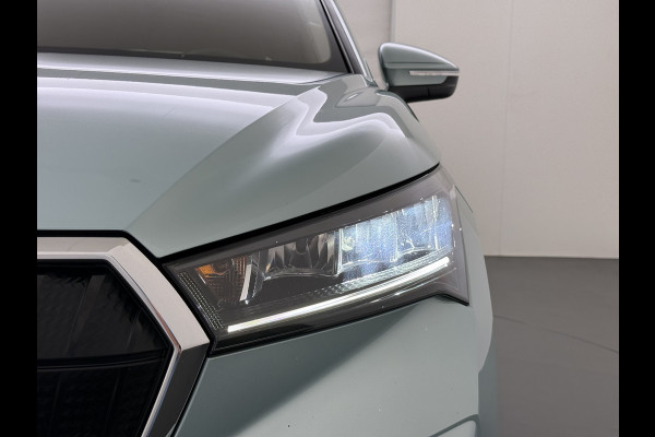 Škoda ENYAQ iV 204PK 80 SOH 92% Camera 3-Zone Ecc Stoel+Stuurverwarming Elek.Achterklep Navi Apple Carplay Android Auto Keyless advanced Pdc Comfort+Klimaat Plus P-Assist Isofix Privacy Glas Lmv DAB Rijstrooksensor 1e Eigenaar Dealeronderhouden
