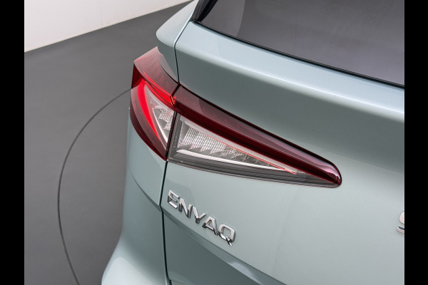 Škoda ENYAQ iV 204PK 80 SOH 92% Camera 3-Zone Ecc Stoel+Stuurverwarming Elek.Achterklep Navi Apple Carplay Android Auto Keyless advanced Pdc Comfort+Klimaat Plus P-Assist Isofix Privacy Glas Lmv DAB Rijstrooksensor 1e Eigenaar Dealeronderhouden