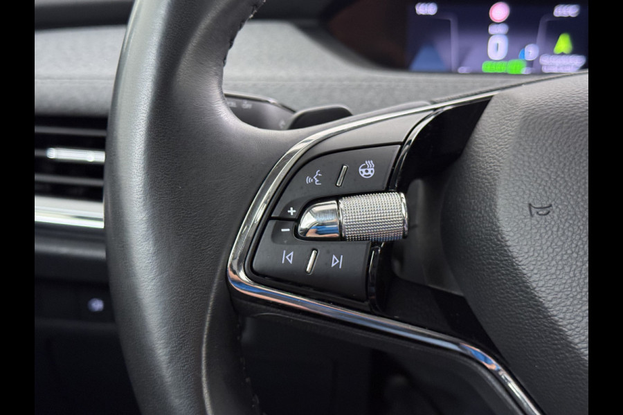 Škoda ENYAQ iV 204PK 80 SOH 92% Camera 3-Zone Ecc Stoel+Stuurverwarming Elek.Achterklep Navi Apple Carplay Android Auto Keyless advanced Pdc Comfort+Klimaat Plus P-Assist Isofix Privacy Glas Lmv DAB Rijstrooksensor 1e Eigenaar Dealeronderhouden