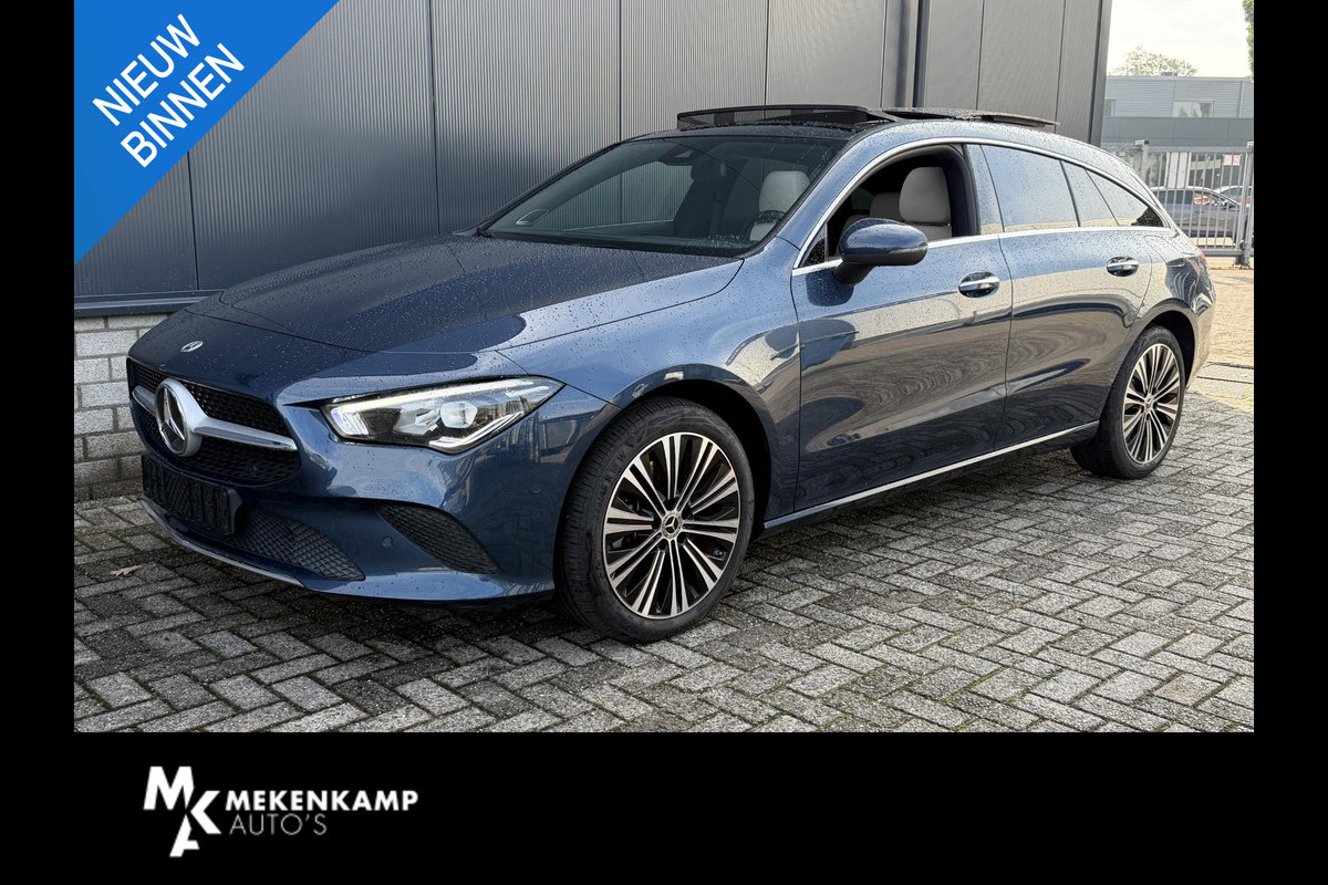 Mercedes-Benz CLA-Klasse Shooting Brake 250 e Luxury Line 18"/Panoramadak/Leder/Stoel + stuurverwarming/Burmester/Elektrische klep/Keyless/PDC v+a/Apple Carplay & Android Auto
