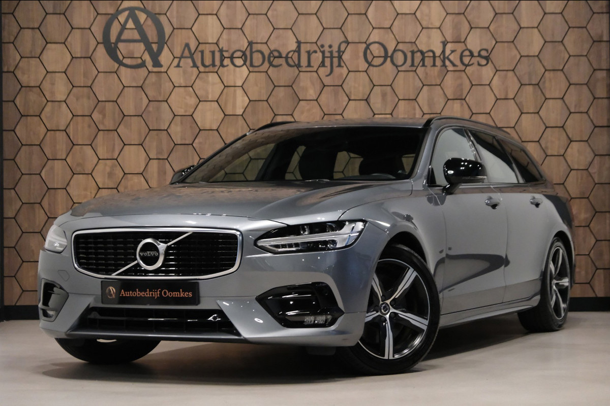 Volvo V90 2.0 T5 R-Design *59dkm* |Wegklapbare Trekhaak| Nieuwstaat!! Leder/Alcantara Camera/Navigatie