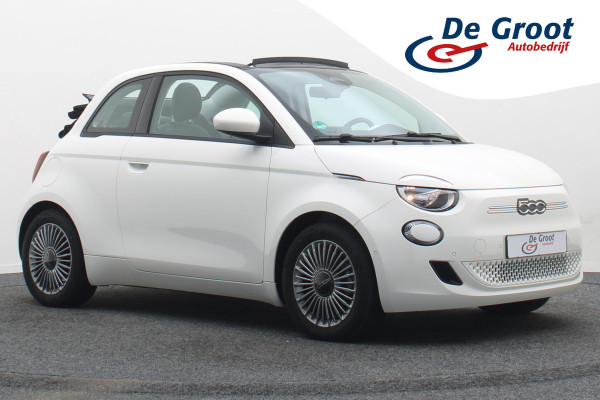 Fiat 500C Icon 42 kWh Cabrio Virtual Cockpit, Climate, Cruise, Apple Carplay, Camera, Stoelverwarming, 16''