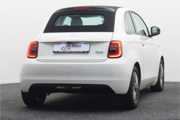 Fiat 500C Icon 42 kWh Cabrio Virtual Cockpit, Climate, Cruise, Apple Carplay, Camera, Stoelverwarming, 16''