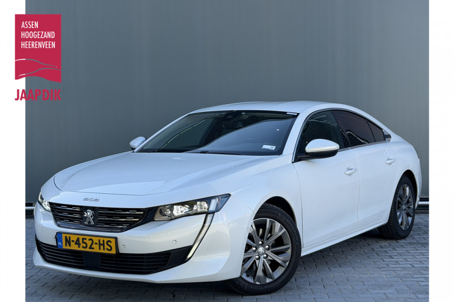 Peugeot 508 BWJ 2021 | 1.2T 131PK Allure AUTOMAAT | CLIMA | LED | STOELVERW | NAVI | LEDER/STOF | AGR | CARPLAY | PRIVACY GLASS | PDC 2X |