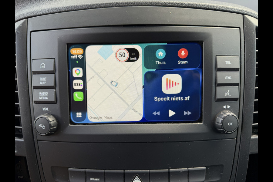 Mercedes-Benz Vito-EVito 116PK Extra Lang 41 kWh CarPlay/Navigatie Systeem/Achteruitrijcamera