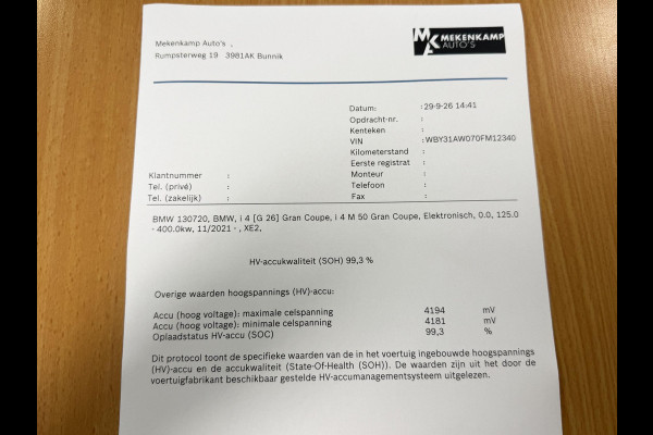 BMW i4 M50 High Executive 84 kWh 19"/SOH 99%/Schuif-kanteldak/Trekhaak/Leder + memory/Stoel + stuurverwarming/Harman Kardon/Dodehoek/Adaptieve cruise/Keyless/360 camera