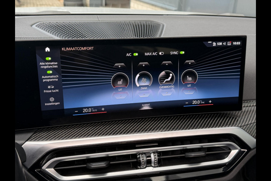 BMW i4 M50 High Executive 84 kWh 19"/SOH 99%/Schuif-kanteldak/Trekhaak/Leder + memory/Stoel + stuurverwarming/Harman Kardon/Dodehoek/Adaptieve cruise/Keyless/360 camera