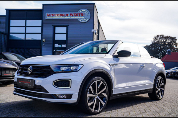 Volkswagen T-Roc Cabrio 1.5 TSI R-Line | Luxe Leder | Ruitjes leer | Trekhaak | Stoelverwarming | Facelift | Vlak R-line Stuur |