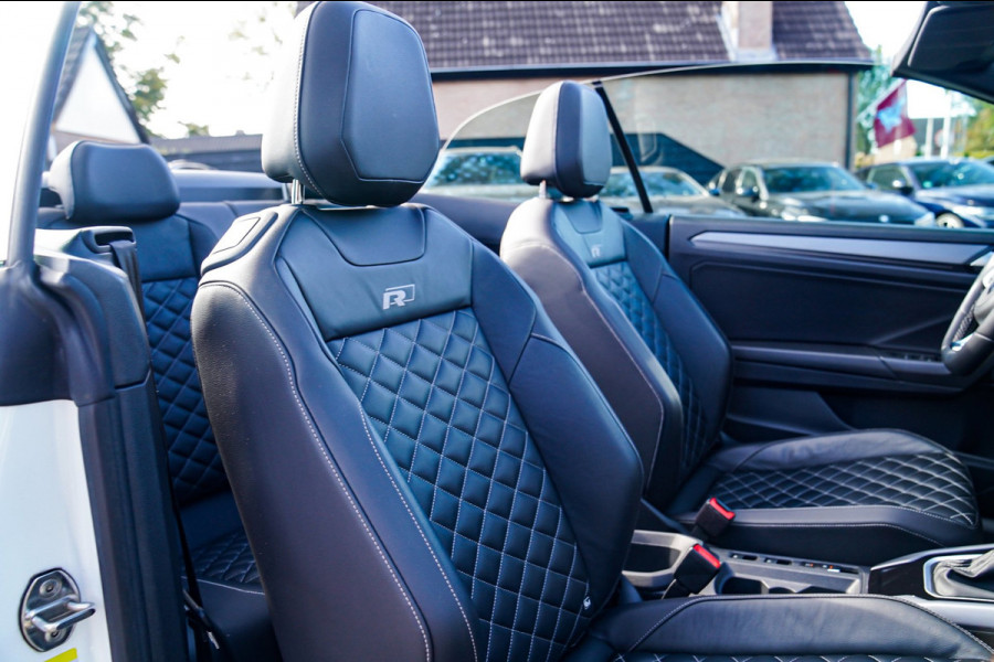 Volkswagen T-Roc Cabrio 1.5 TSI R-Line | Luxe Leder | Ruitjes leer | Trekhaak | Stoelverwarming | Facelift | Vlak R-line Stuur |