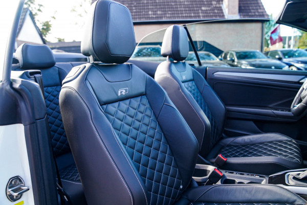 Volkswagen T-Roc Cabrio 1.5 TSI R-Line | Luxe Leder | Ruitjes leer | Trekhaak | Stoelverwarming | Facelift | Vlak R-line Stuur |