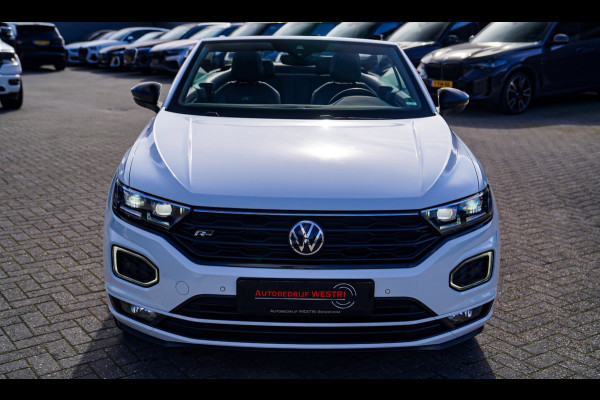 Volkswagen T-Roc Cabrio 1.5 TSI R-Line | Luxe Leder | Ruitjes leer | Trekhaak | Stoelverwarming | Facelift | Vlak R-line Stuur |