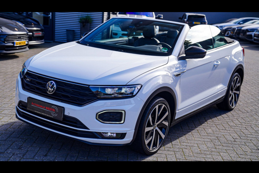 Volkswagen T-Roc Cabrio 1.5 TSI R-Line | Luxe Leder | Ruitjes leer | Trekhaak | Stoelverwarming | Facelift | Vlak R-line Stuur |