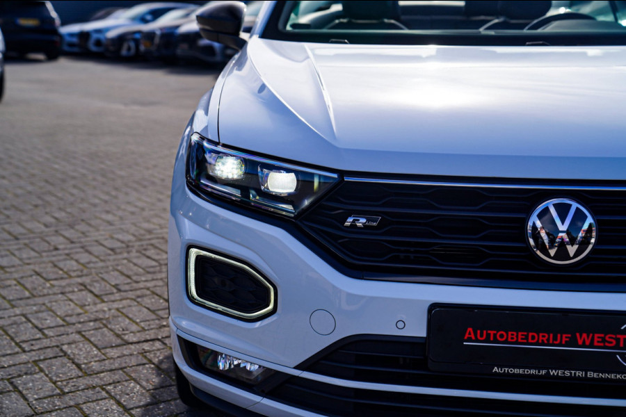 Volkswagen T-Roc Cabrio 1.5 TSI R-Line | Luxe Leder | Ruitjes leer | Trekhaak | Stoelverwarming | Facelift | Vlak R-line Stuur |