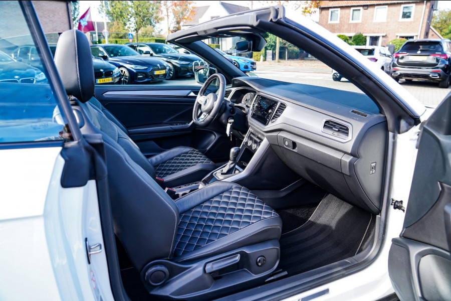 Volkswagen T-Roc Cabrio 1.5 TSI R-Line | Luxe Leder | Ruitjes leer | Trekhaak | Stoelverwarming | Facelift | Vlak R-line Stuur |