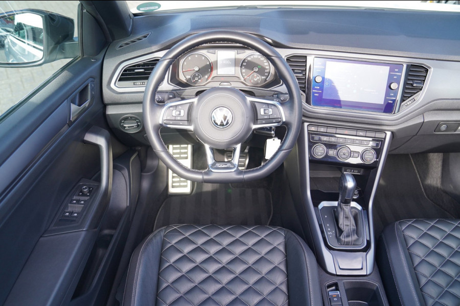 Volkswagen T-Roc Cabrio 1.5 TSI R-Line | Luxe Leder | Ruitjes leer | Trekhaak | Stoelverwarming | Facelift | Vlak R-line Stuur |