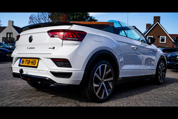 Volkswagen T-Roc Cabrio 1.5 TSI R-Line | Luxe Leder | Ruitjes leer | Trekhaak | Stoelverwarming | Facelift | Vlak R-line Stuur |