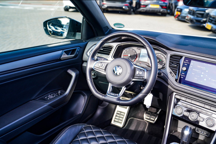 Volkswagen T-Roc Cabrio 1.5 TSI R-Line | Luxe Leder | Ruitjes leer | Trekhaak | Stoelverwarming | Facelift | Vlak R-line Stuur |
